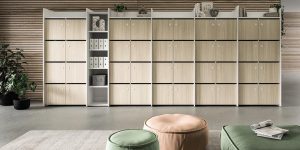 Il ruolo dei locker e delle librerie nel progetto degli spazi ufficio
